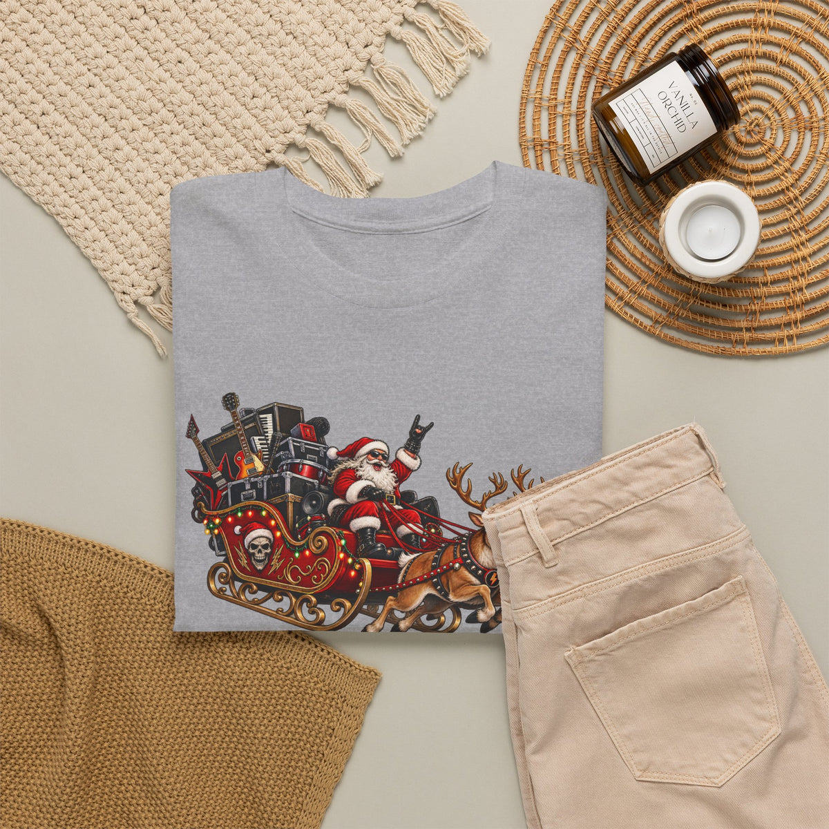 Festive Santa Sleigh Christmas T-Shirt