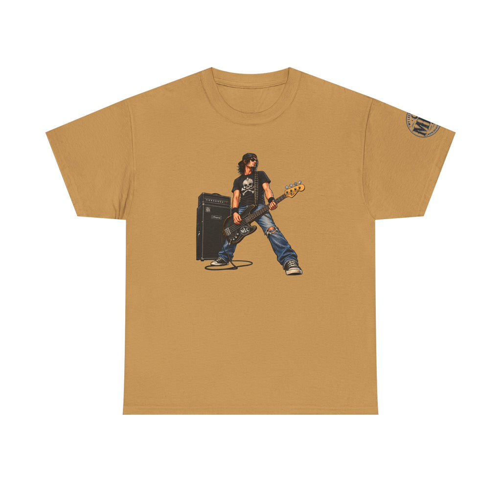 Bass Guitarist Rock Tee — Vintage Rock Band Music T-Shirt