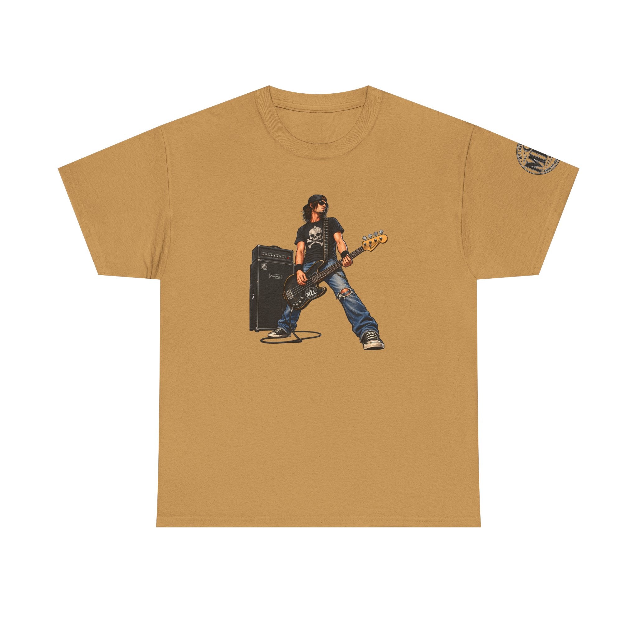 Bass Guitarist Rock Tee — Vintage Rock Band Music T-Shirt
