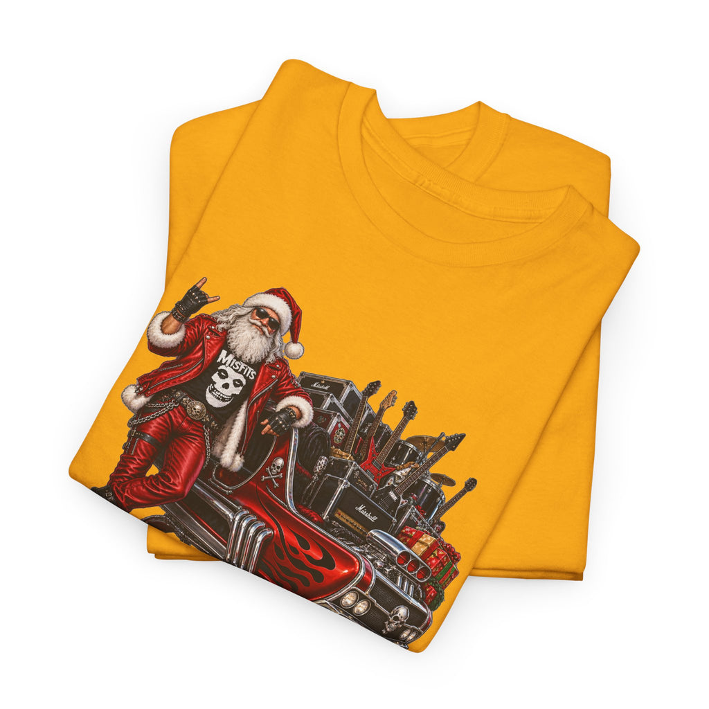 Santa Claus Christmas Hot Rod Tee