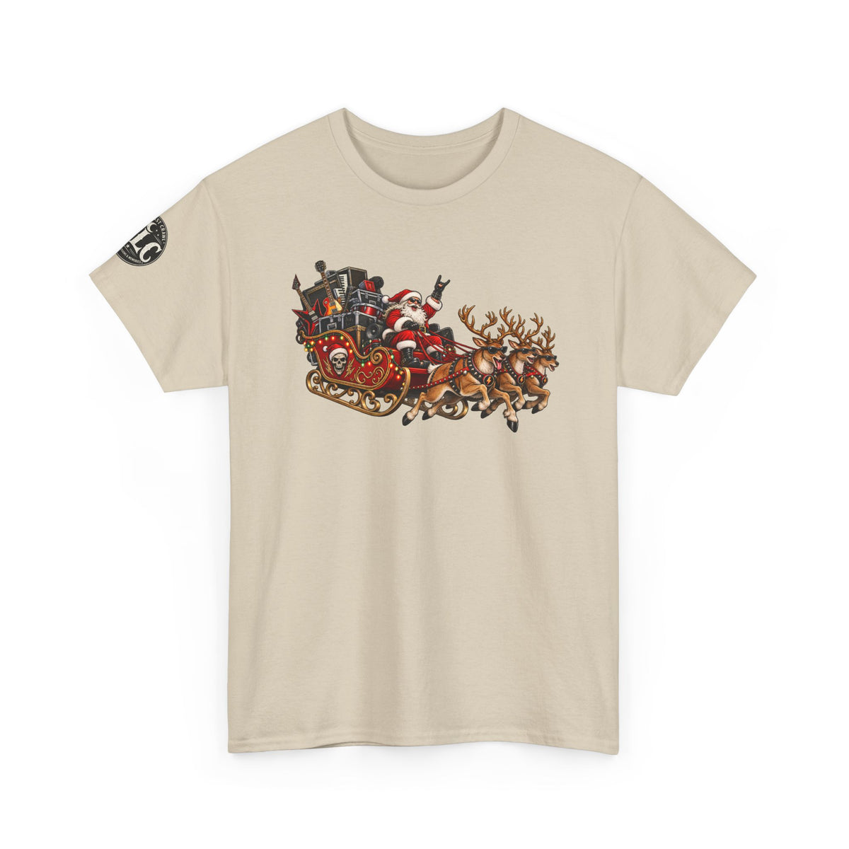 Festive Santa Sleigh Christmas T-Shirt