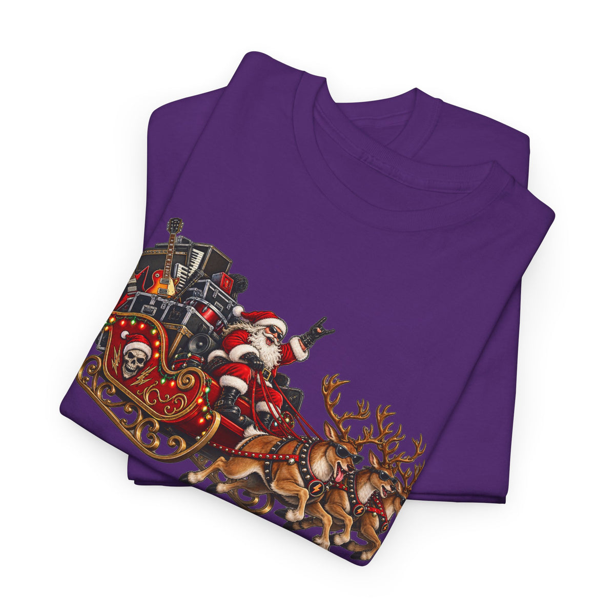 Festive Santa Sleigh Christmas T-Shirt