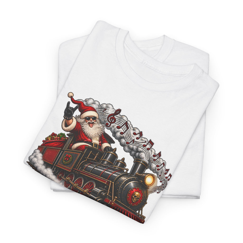 Christmas Train Santa Graphic T-Shirt