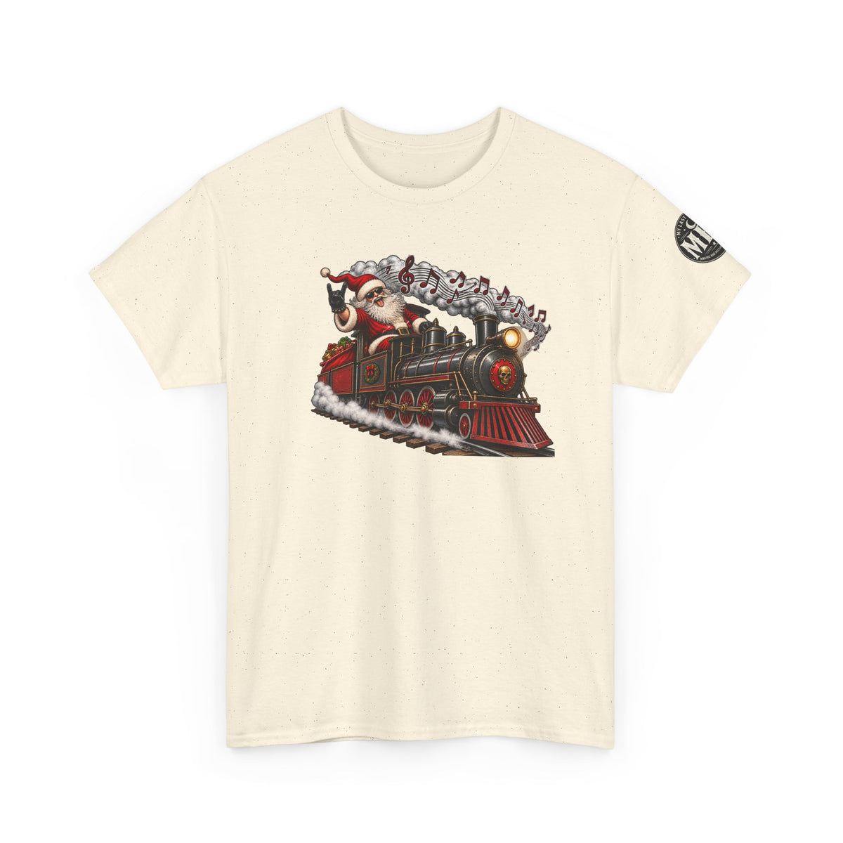 Christmas Train Santa Graphic T-Shirt