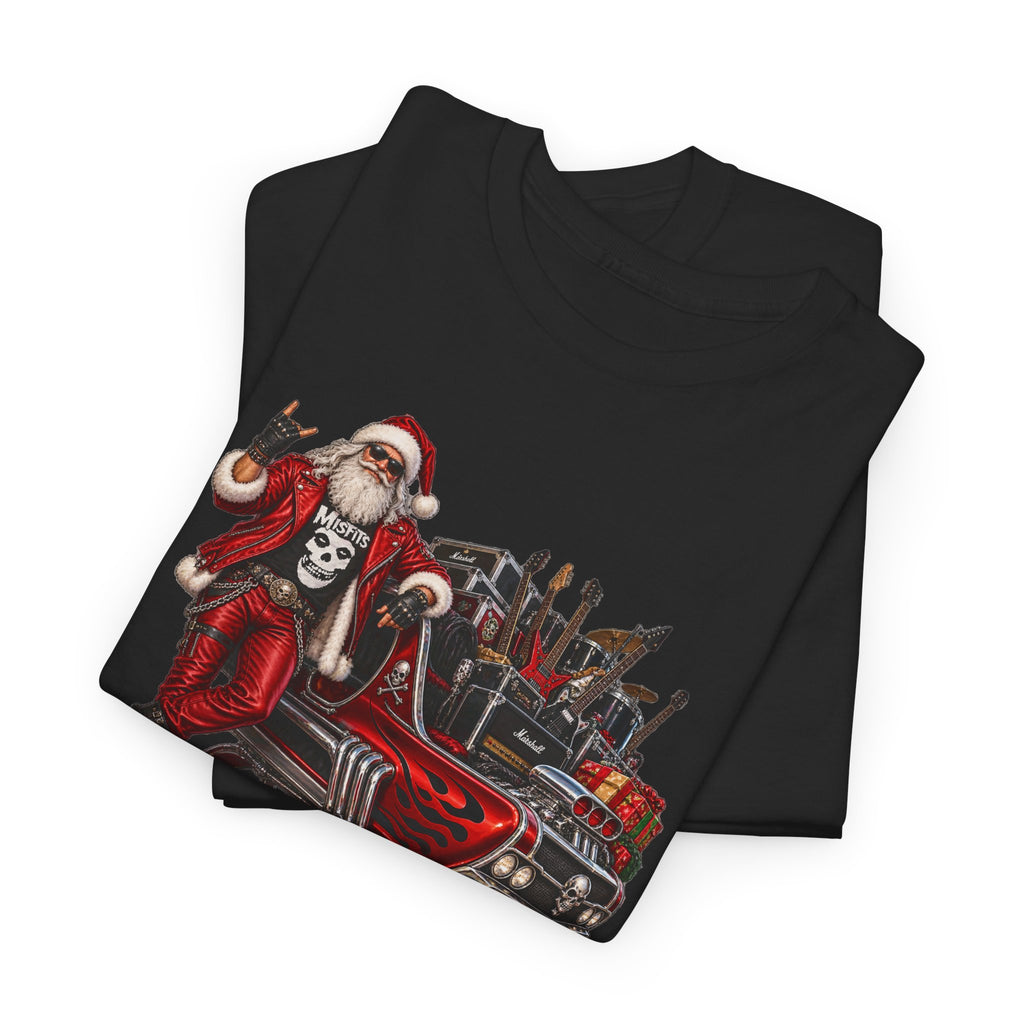 Santa Claus Christmas Hot Rod Tee