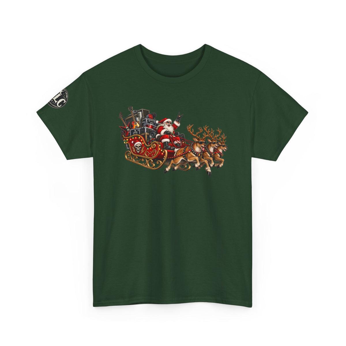 Festive Santa Sleigh Christmas T-Shirt