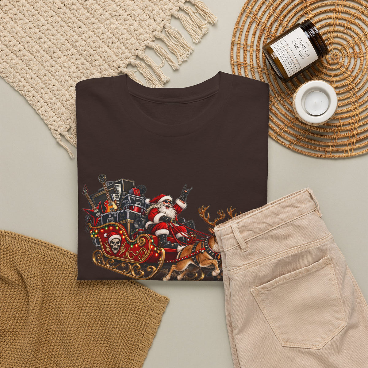 Festive Santa Sleigh Christmas T-Shirt