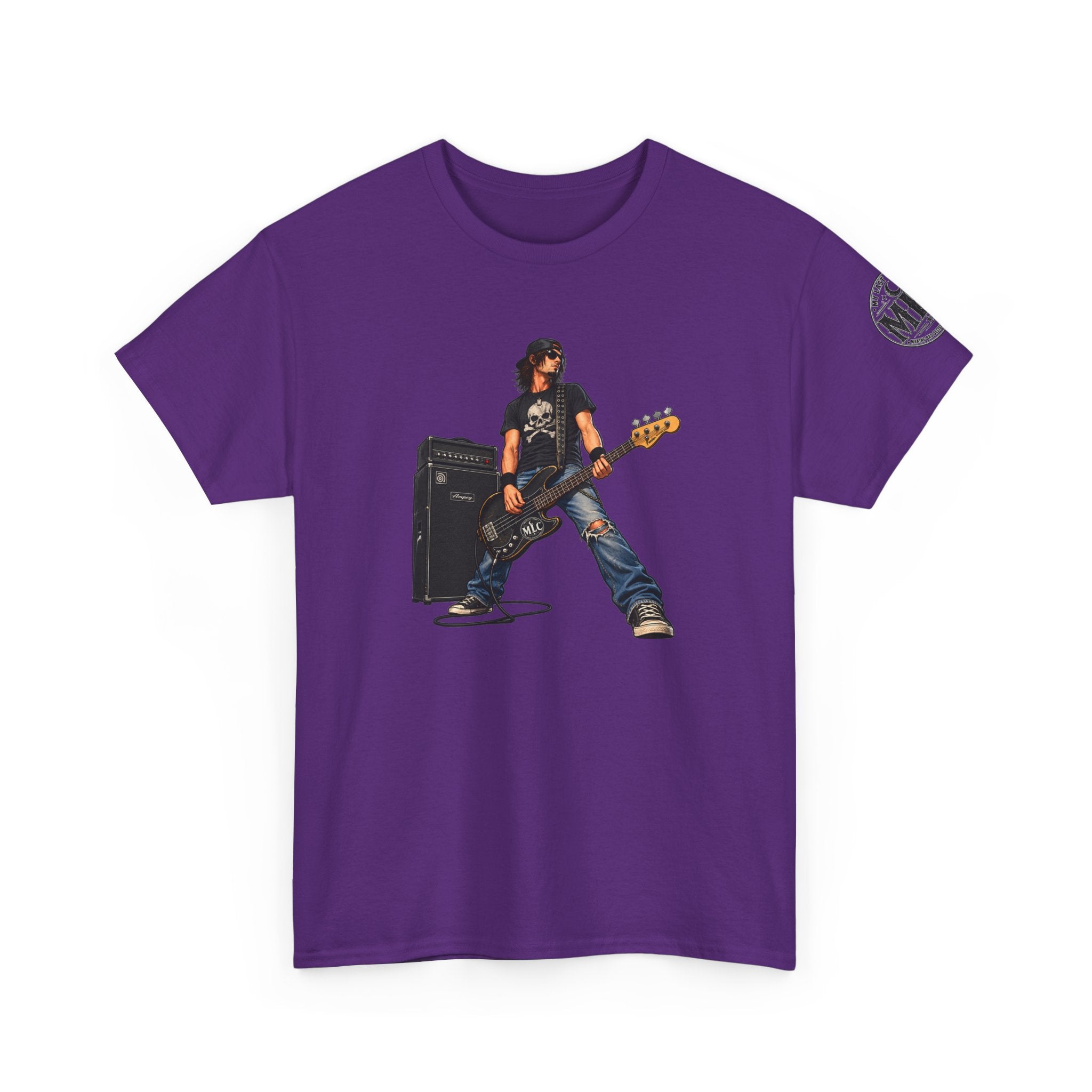 Bass Guitarist Rock Tee — Vintage Rock Band Music T-Shirt