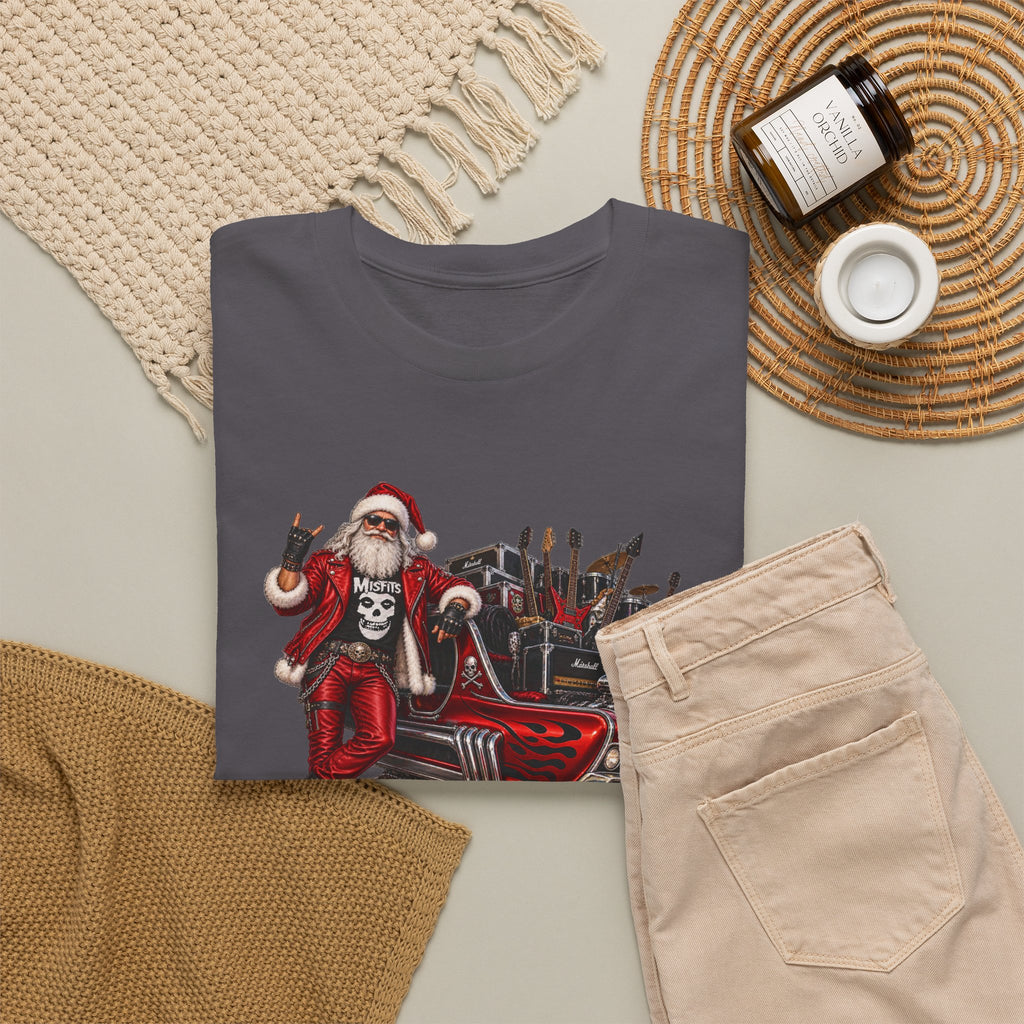 Santa Claus Christmas Hot Rod Tee