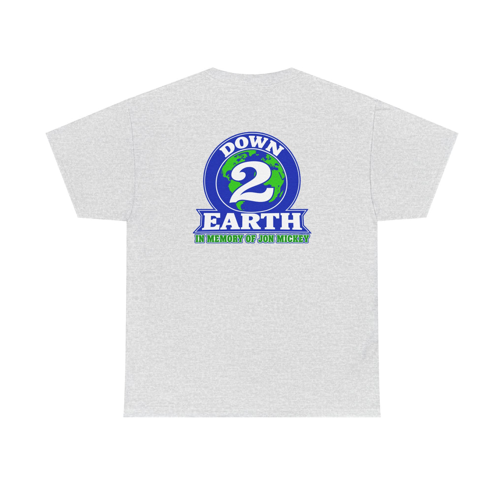 Down 2 Earth Graphic Tee — "Down 2 Earth" Earth Logo T-Shirt