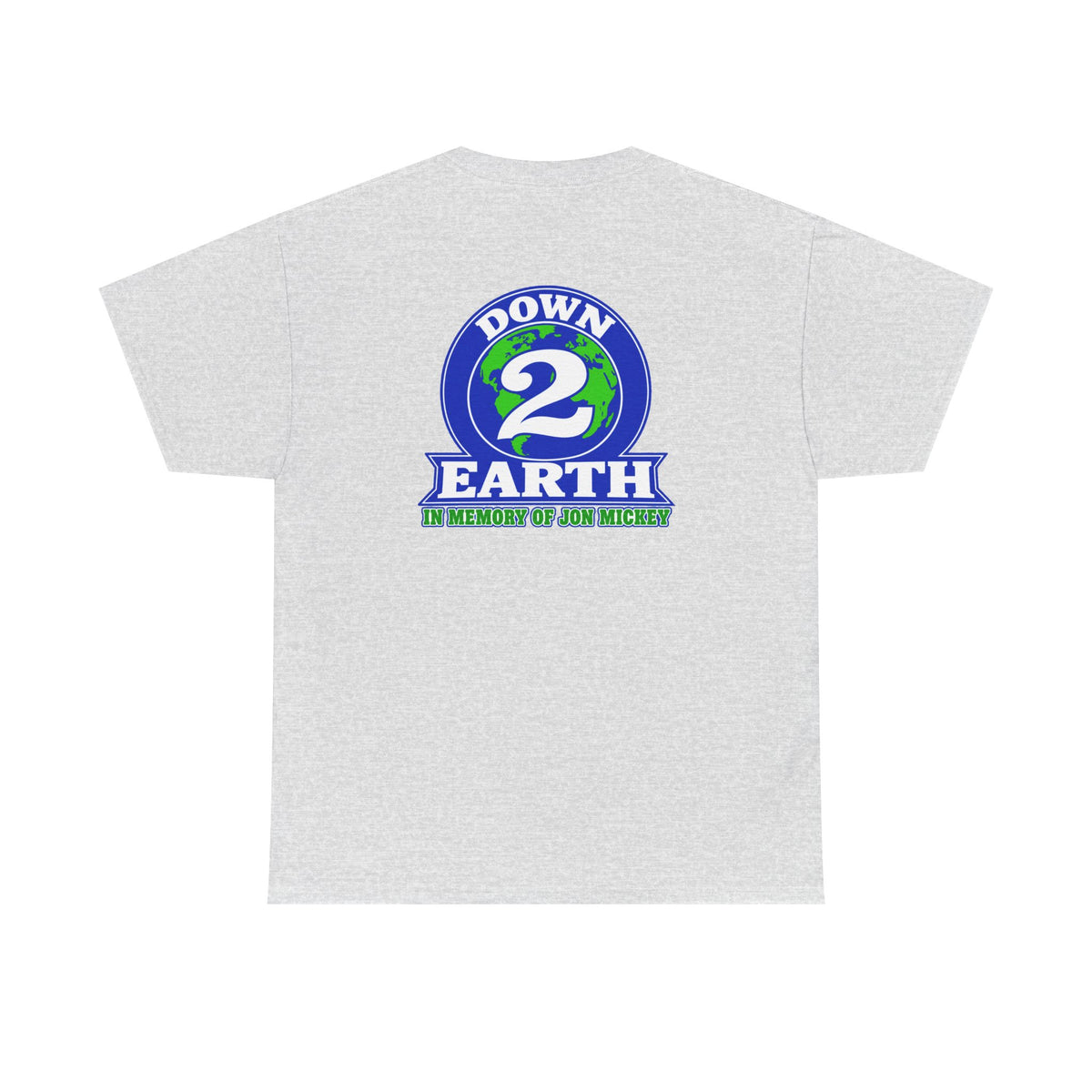 Down 2 Earth Graphic Tee — "Down 2 Earth" Earth Logo T-Shirt