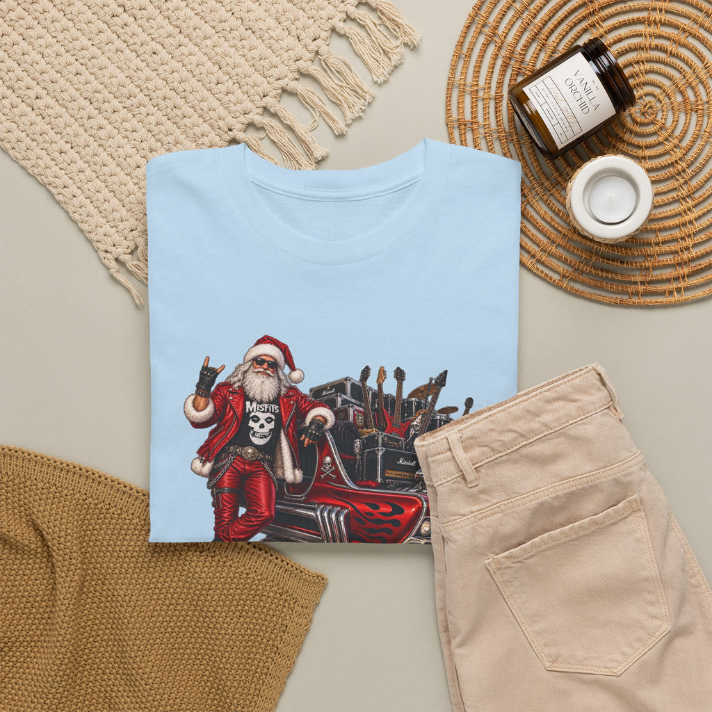 Santa Claus Christmas Hot Rod Tee