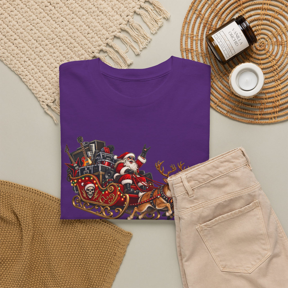 Festive Santa Sleigh Christmas T-Shirt