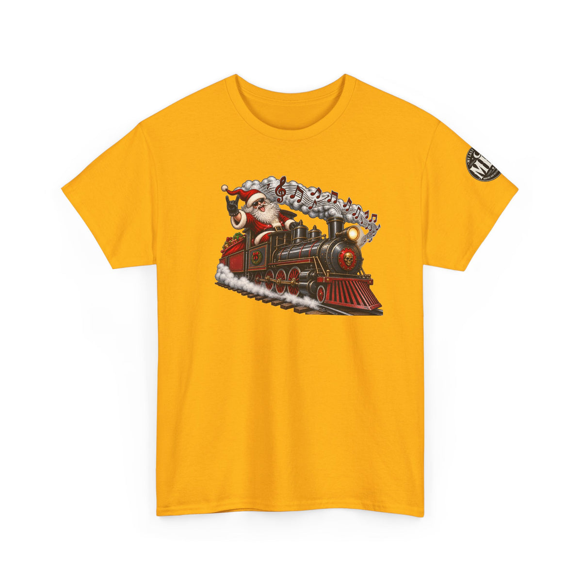 Christmas Train Santa Graphic T-Shirt