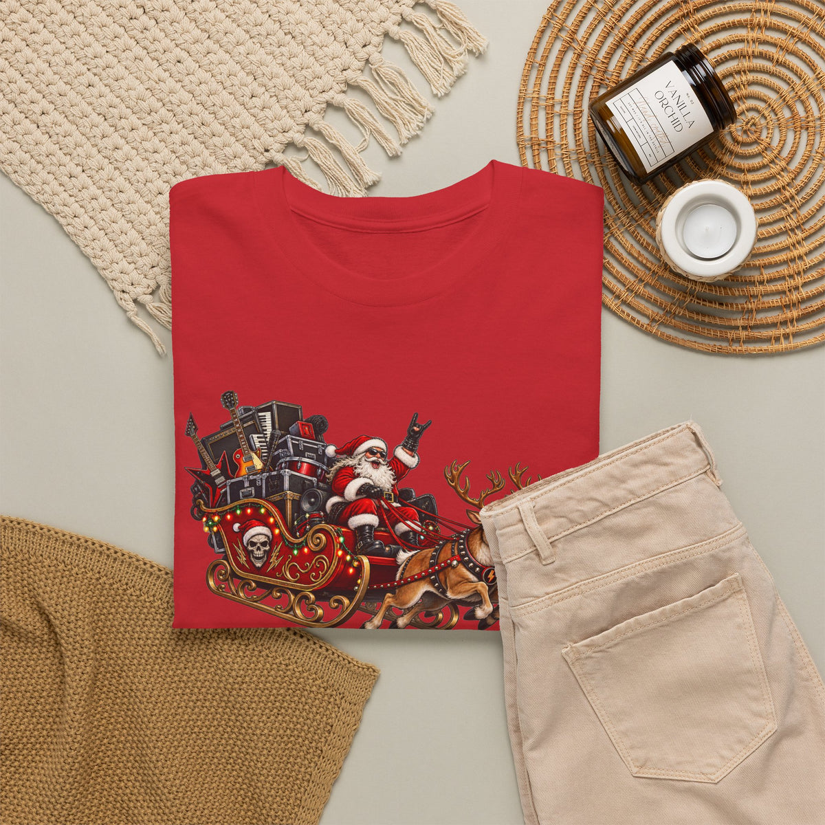 Festive Santa Sleigh Christmas T-Shirt