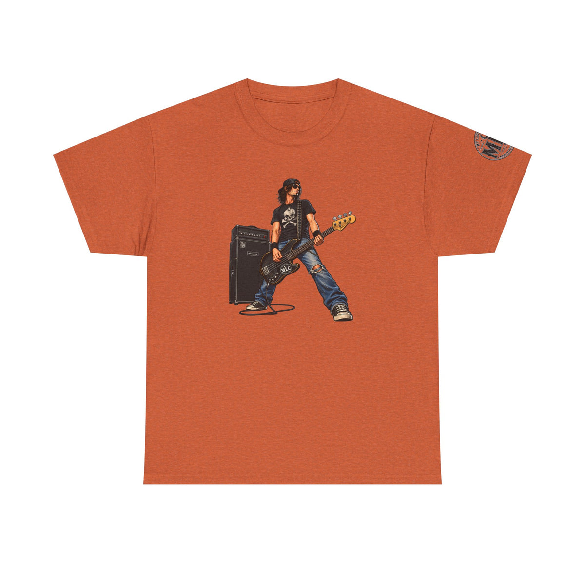 Bass Guitarist Rock Tee — Vintage Rock Band Music T-Shirt