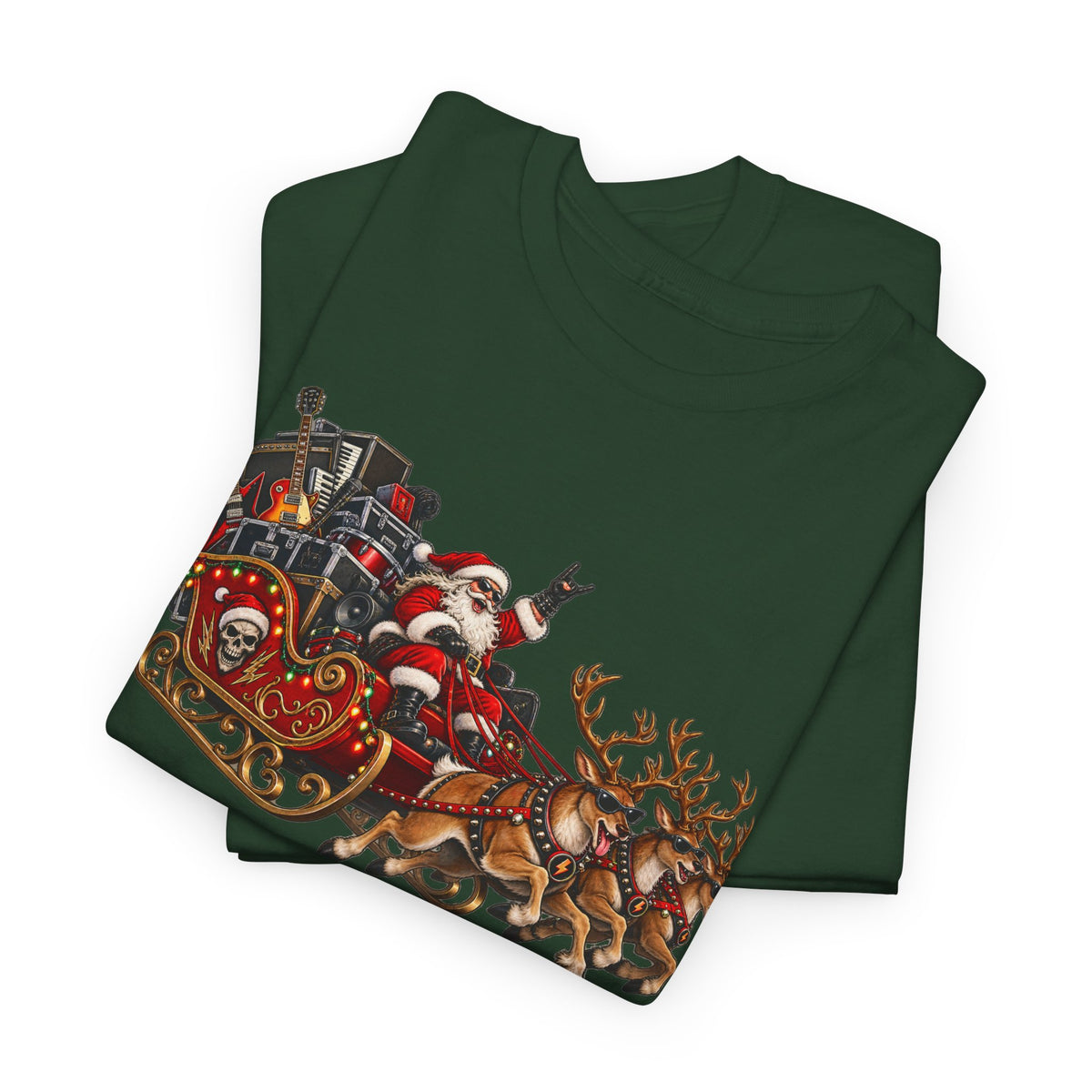 Festive Santa Sleigh Christmas T-Shirt