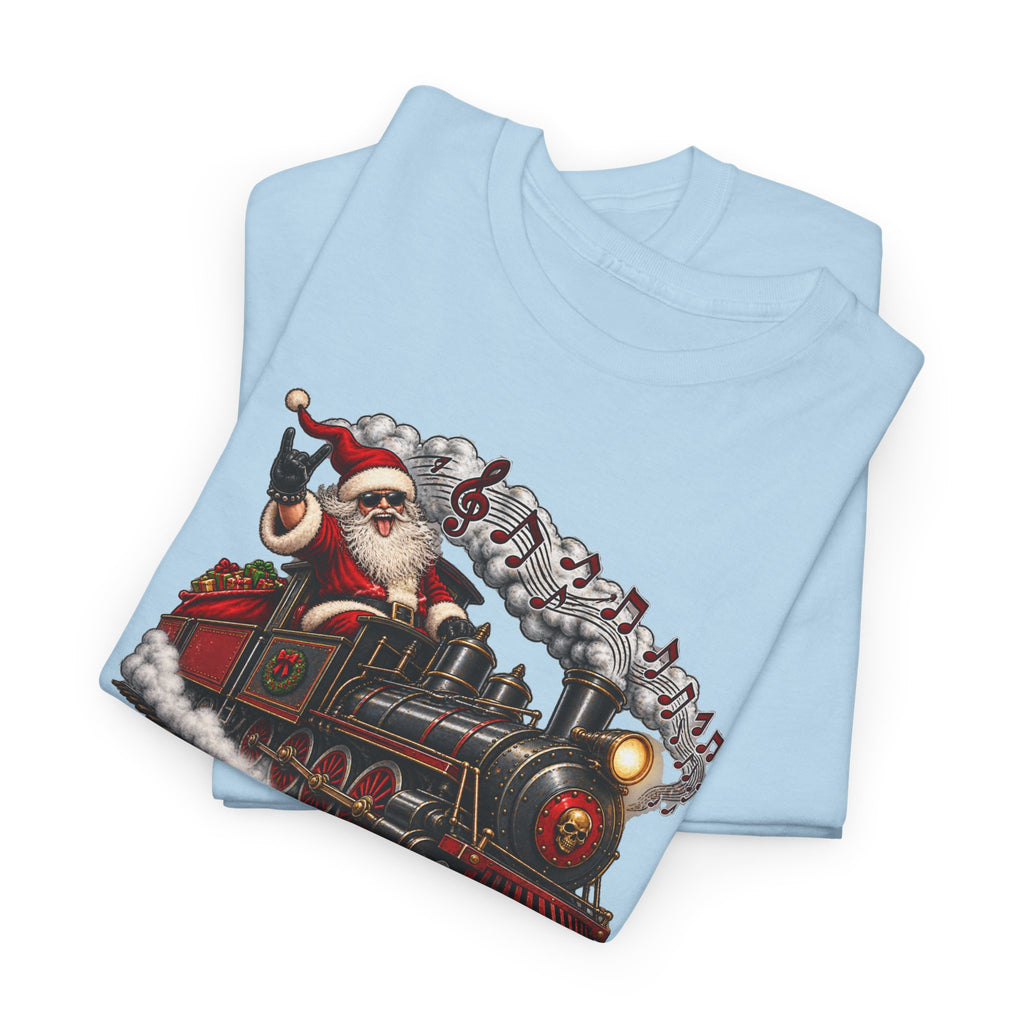 Christmas Train Santa Graphic T-Shirt