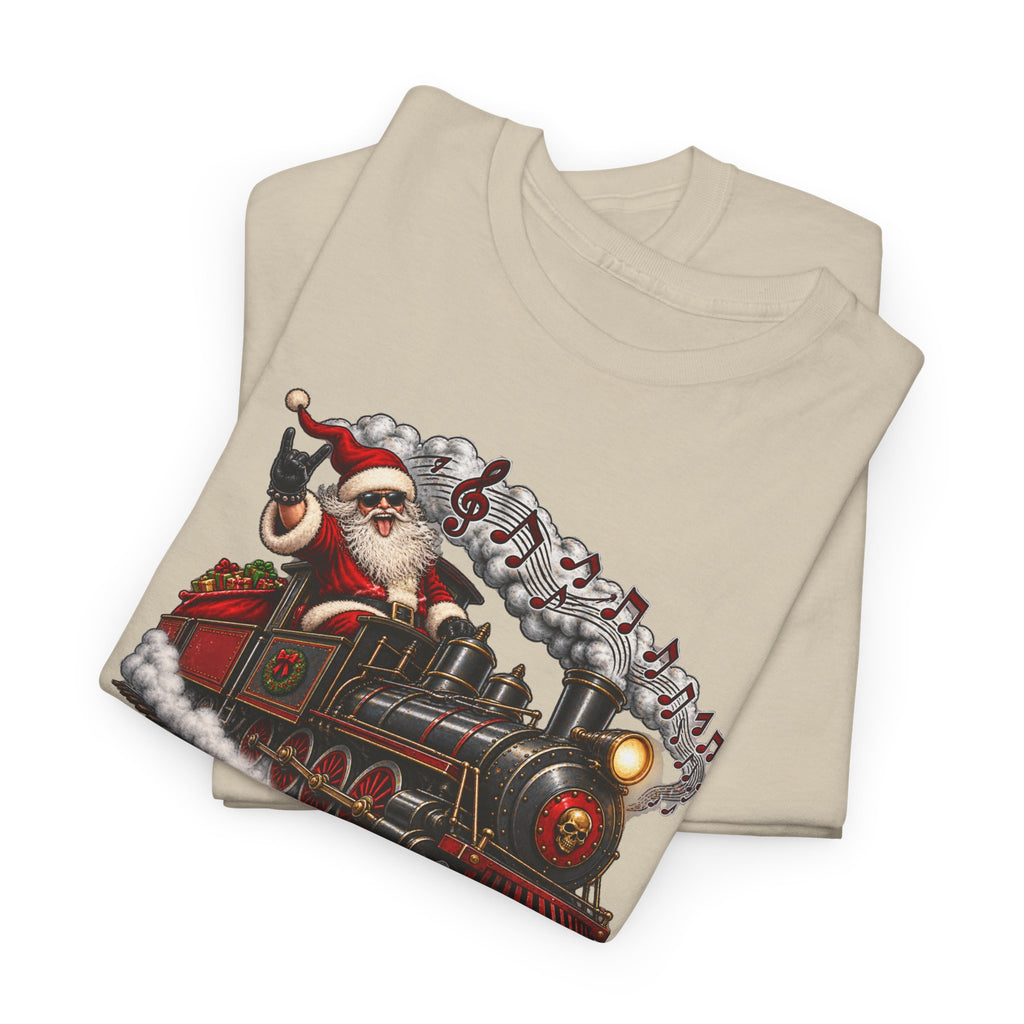 Christmas Train Santa Graphic T-Shirt