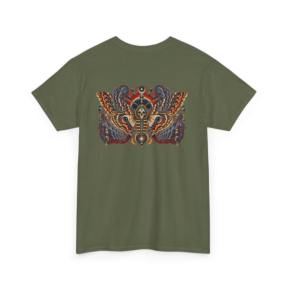 Mystical Moth and Sacred Geometry Graphic Tee