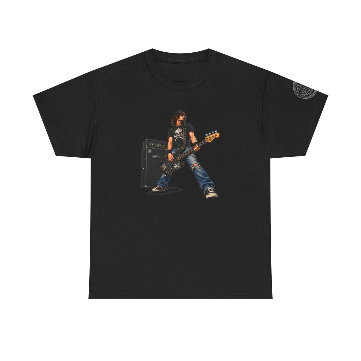 Bass Guitarist Rock Tee — Vintage Rock Band Music T-Shirt