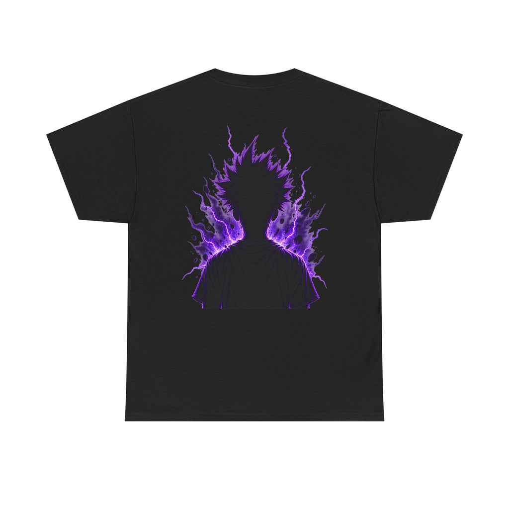 Electric Aura Tee — Purple Energy Silhouette T-Shirt