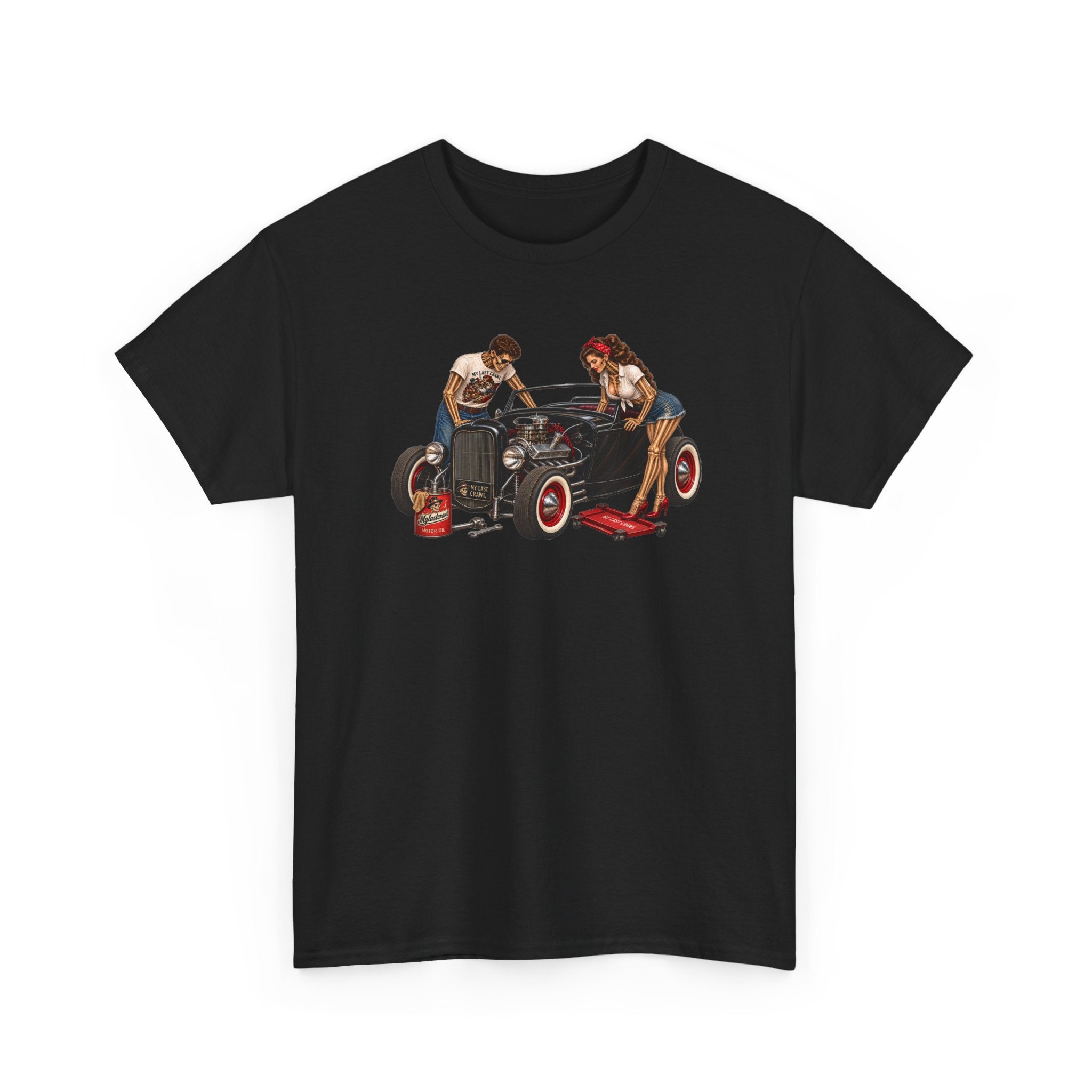 Vintage Hot Rod skeletons