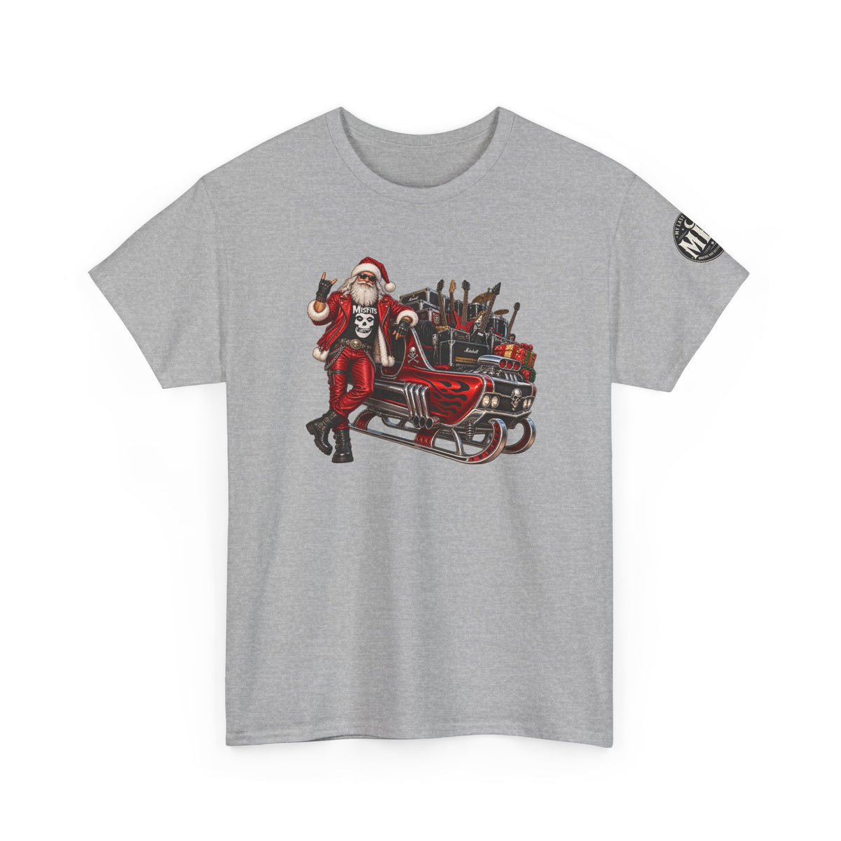 Santa Claus Christmas Hot Rod Tee