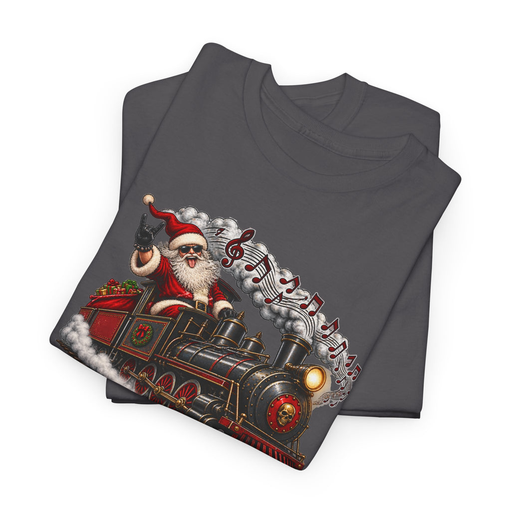Christmas Train Santa Graphic T-Shirt