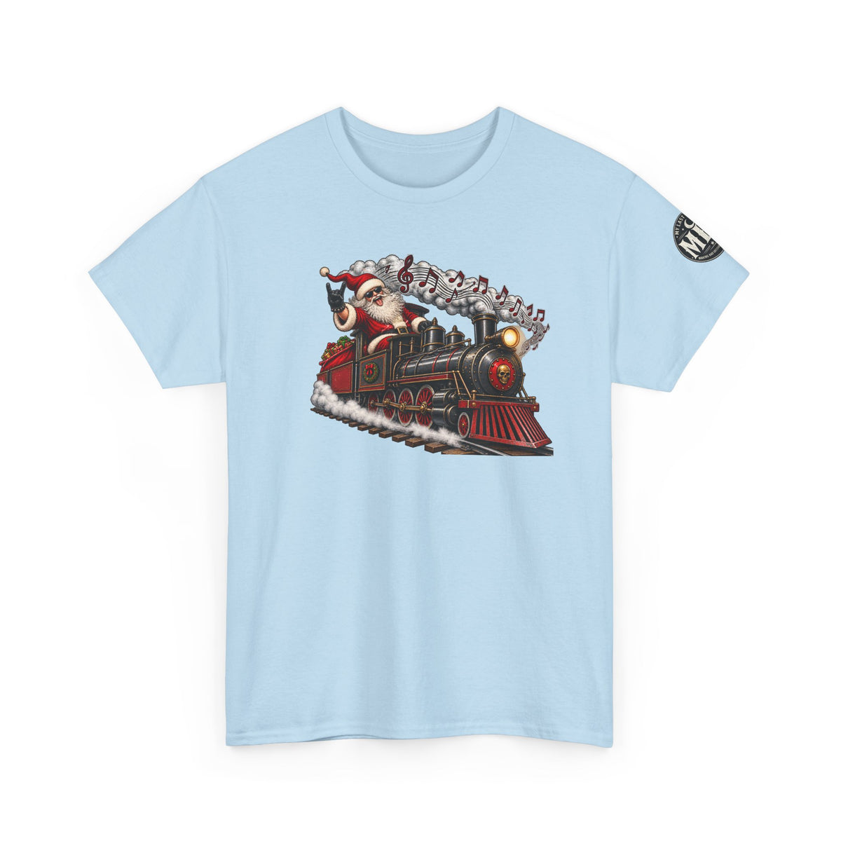 Christmas Train Santa Graphic T-Shirt