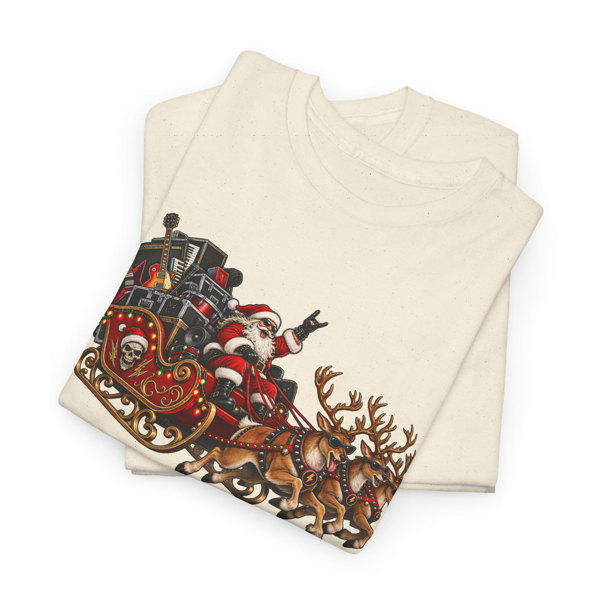 Festive Santa Sleigh Christmas T-Shirt