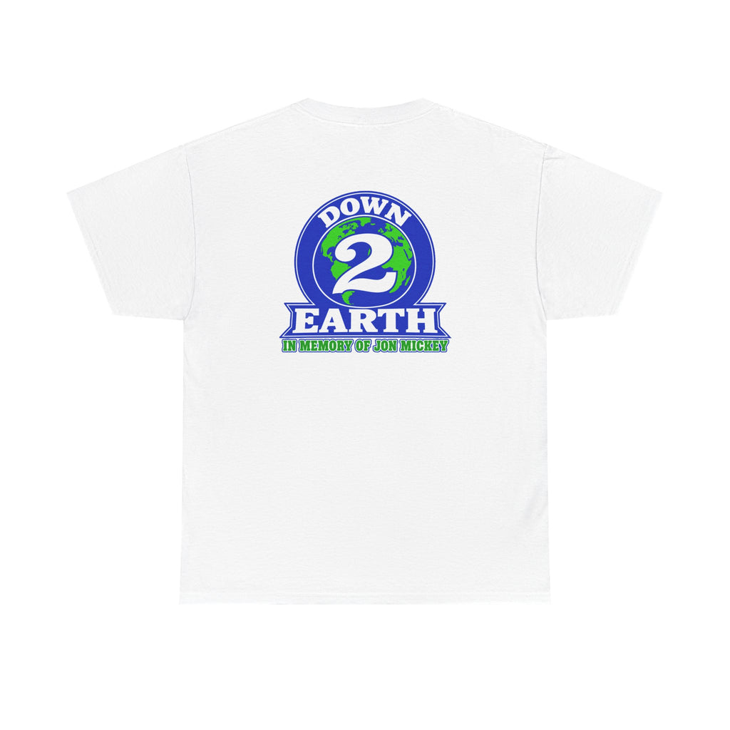 Down 2 Earth Graphic Tee — "Down 2 Earth" Earth Logo T-Shirt