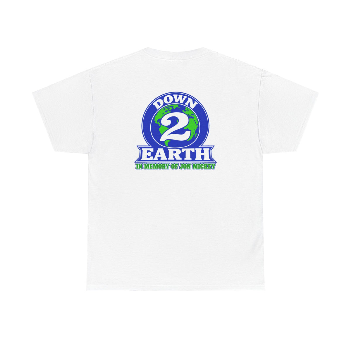 Down 2 Earth Graphic Tee — "Down 2 Earth" Earth Logo T-Shirt