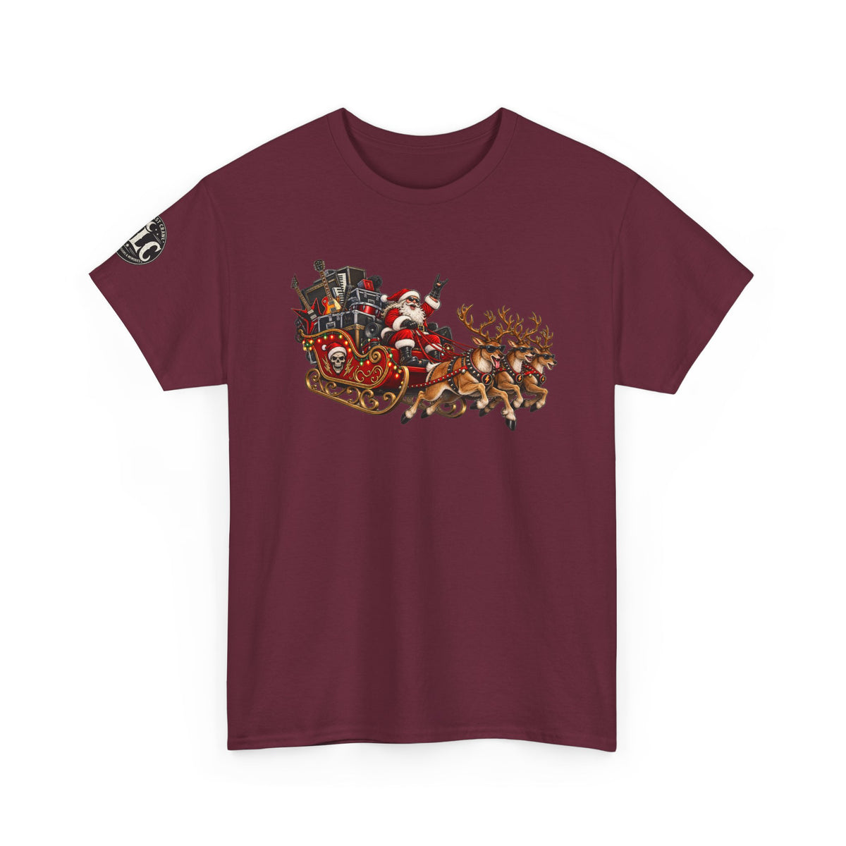 Festive Santa Sleigh Christmas T-Shirt