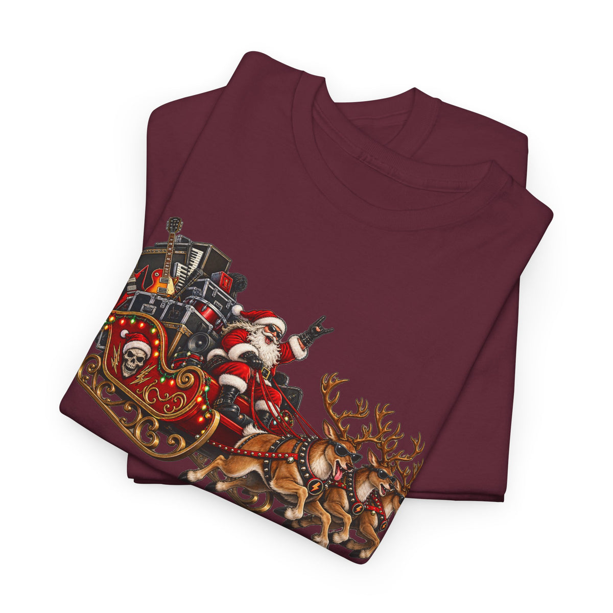 Festive Santa Sleigh Christmas T-Shirt