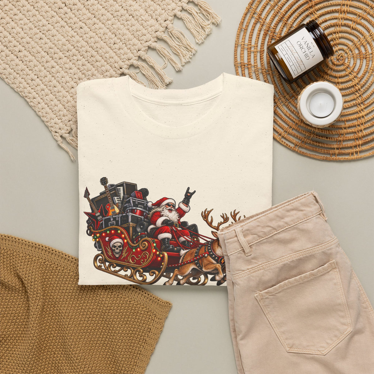 Festive Santa Sleigh Christmas T-Shirt