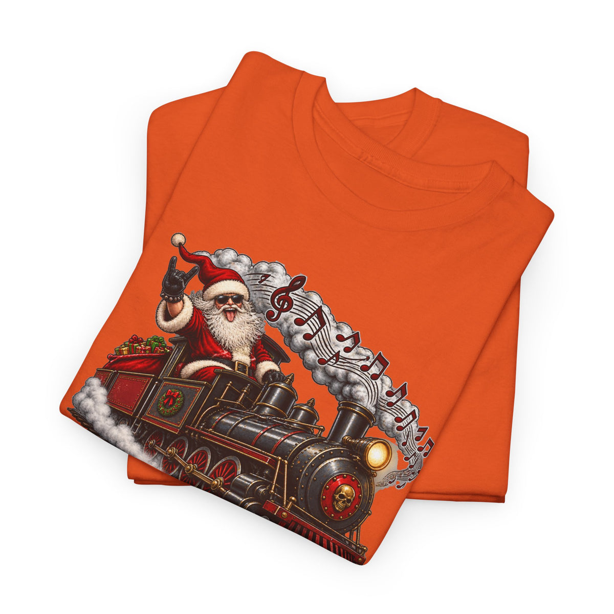 Christmas Train Santa Graphic T-Shirt