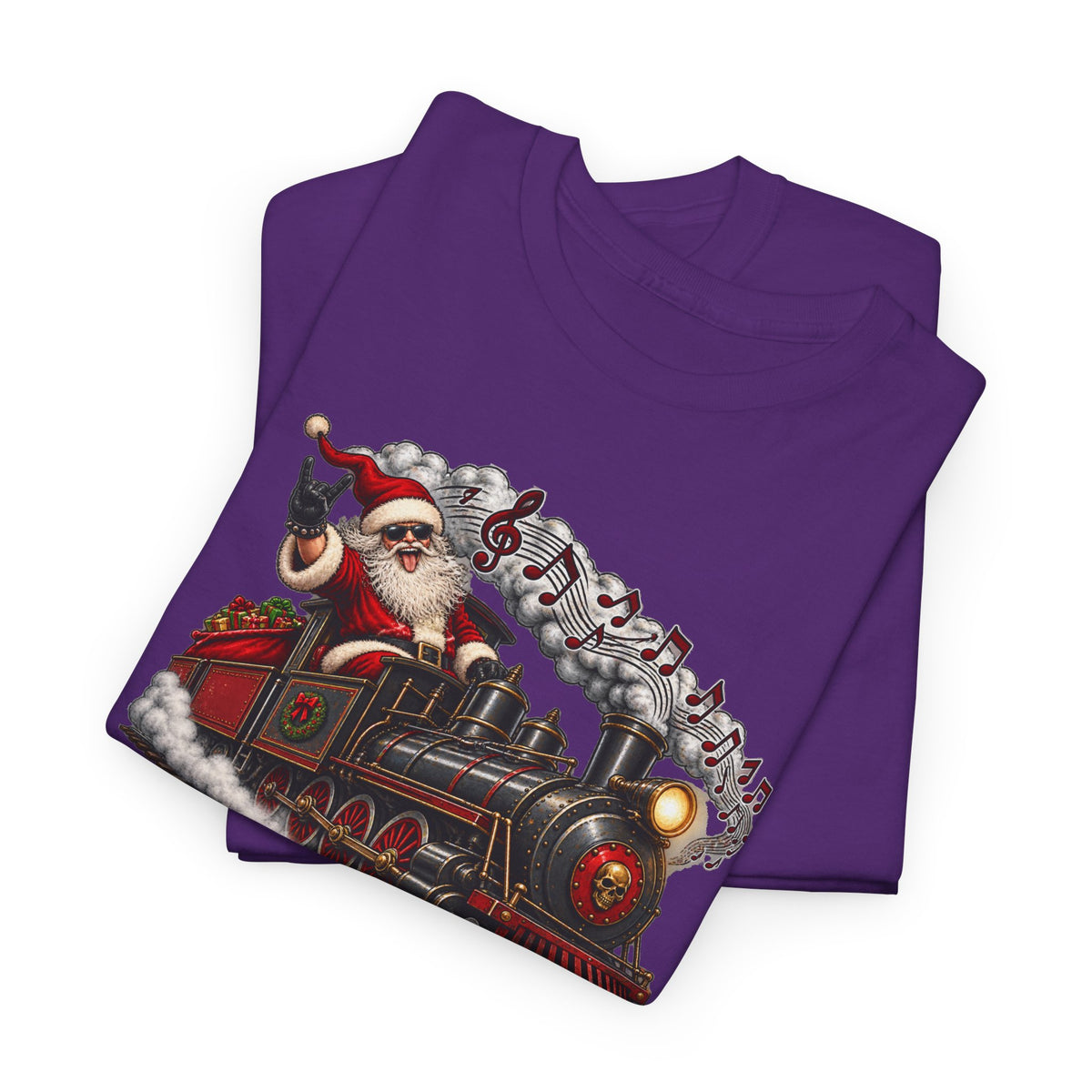Christmas Train Santa Graphic T-Shirt