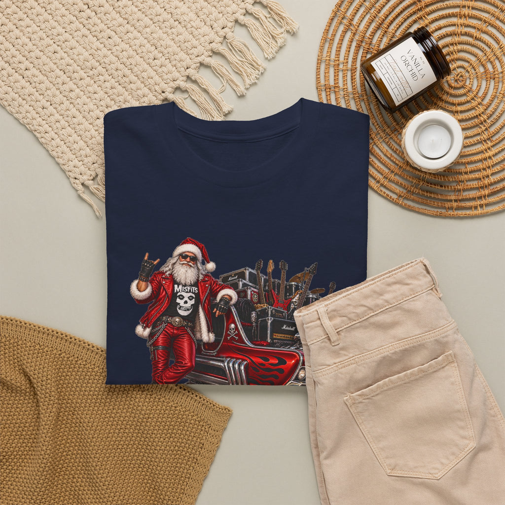 Santa Claus Christmas Hot Rod Tee