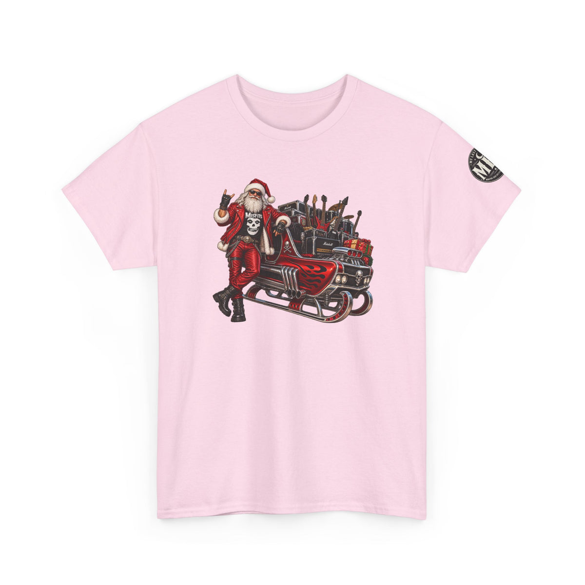 Santa Claus Christmas Hot Rod Tee