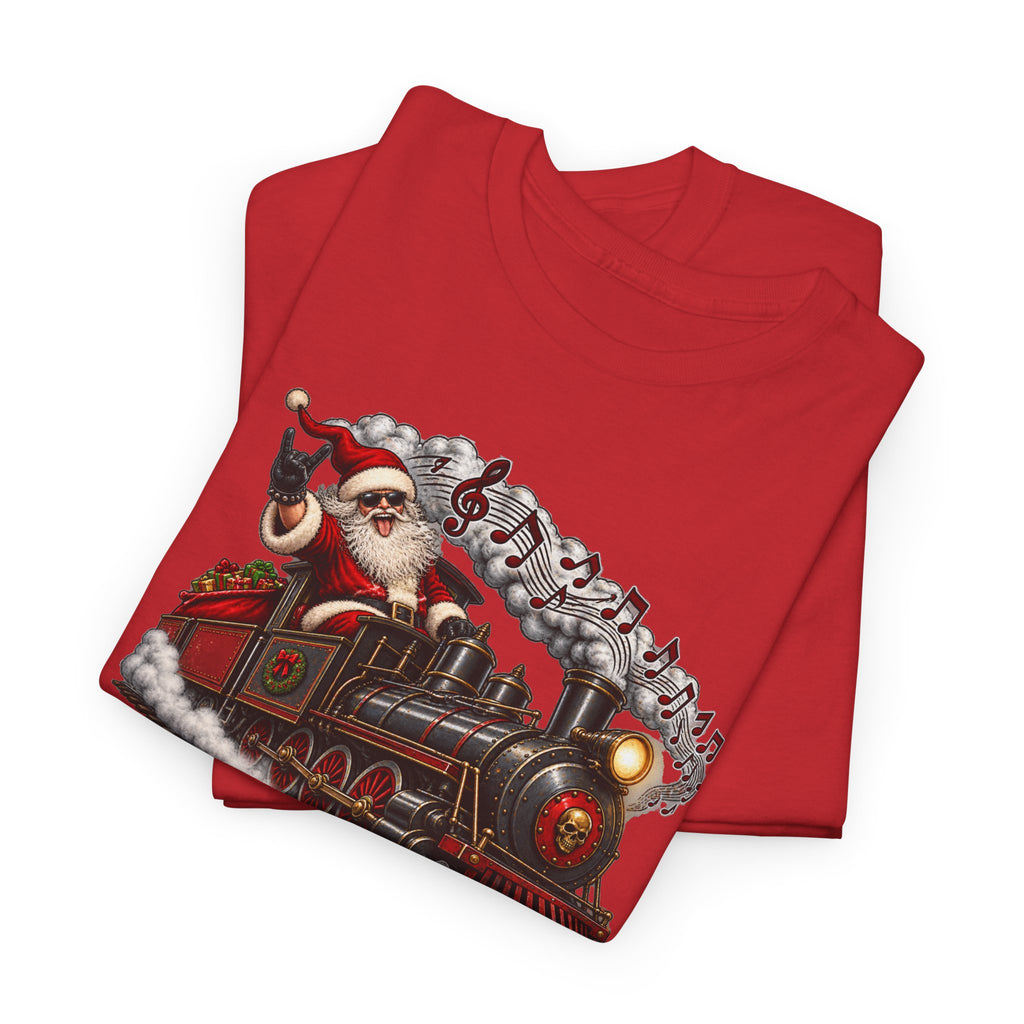 Christmas Train Santa Graphic T-Shirt