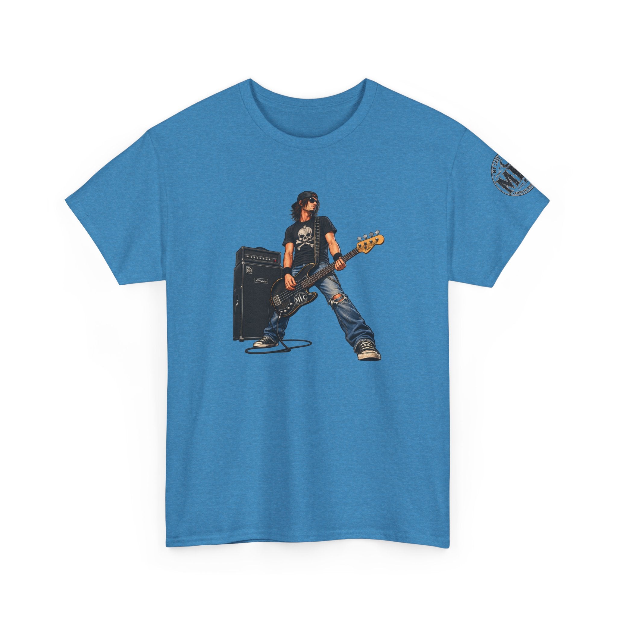 Bass Guitarist Rock Tee — Vintage Rock Band Music T-Shirt