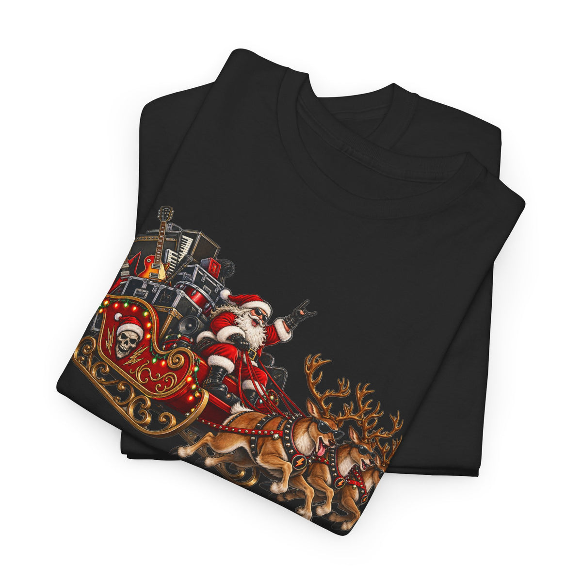 Festive Santa Sleigh Christmas T-Shirt