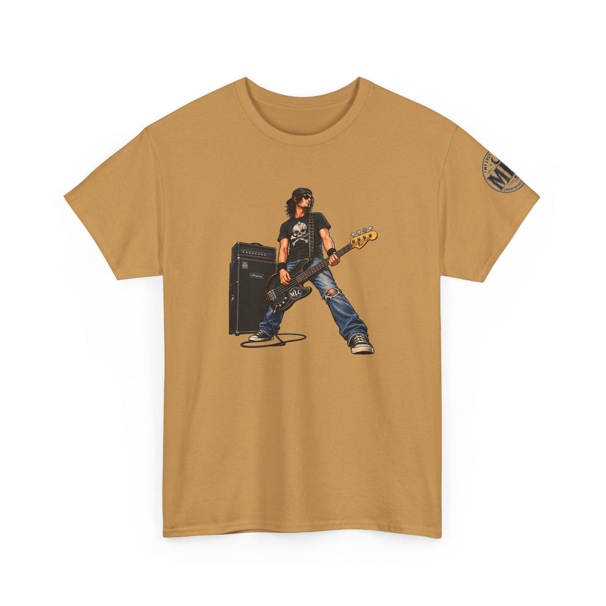 Bass Guitarist Rock Tee — Vintage Rock Band Music T-Shirt