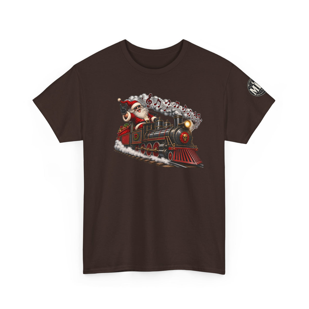 Christmas Train Santa Graphic T-Shirt