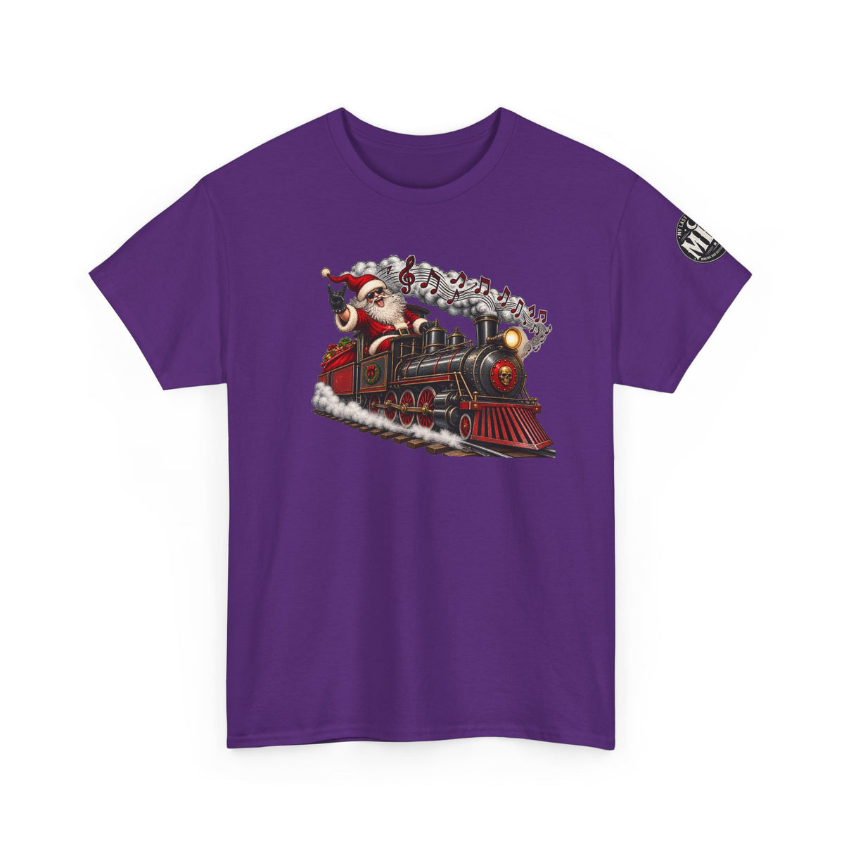 Christmas Train Santa Graphic T-Shirt