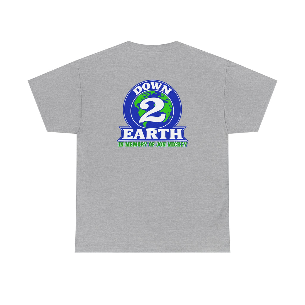 Down 2 Earth Graphic Tee — "Down 2 Earth" Earth Logo T-Shirt