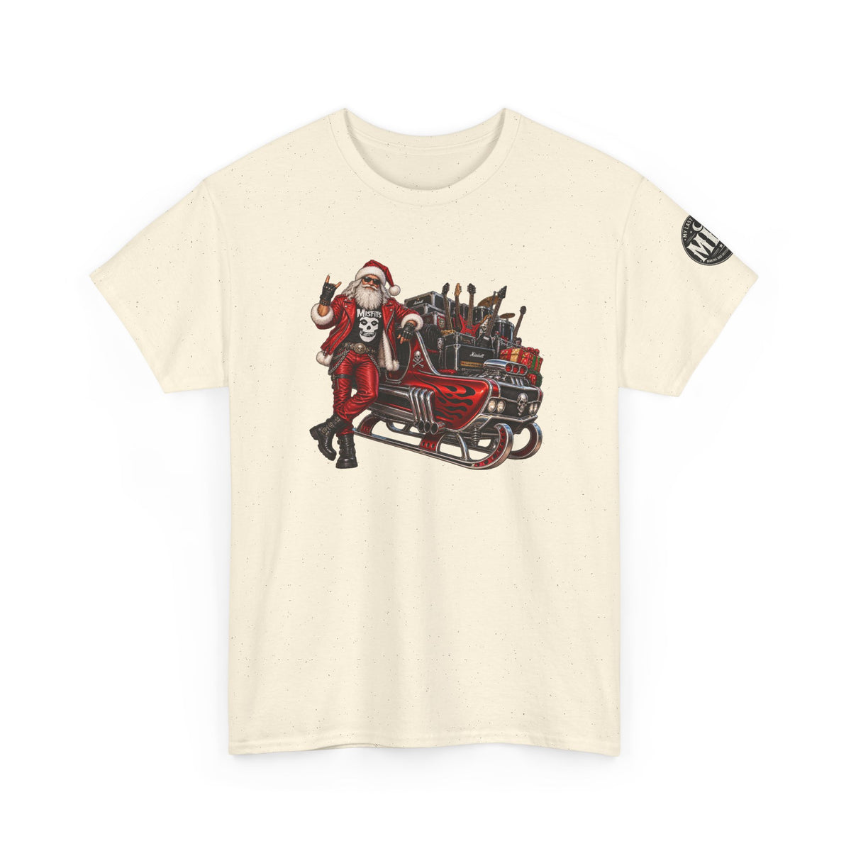 Santa Claus Christmas Hot Rod Tee
