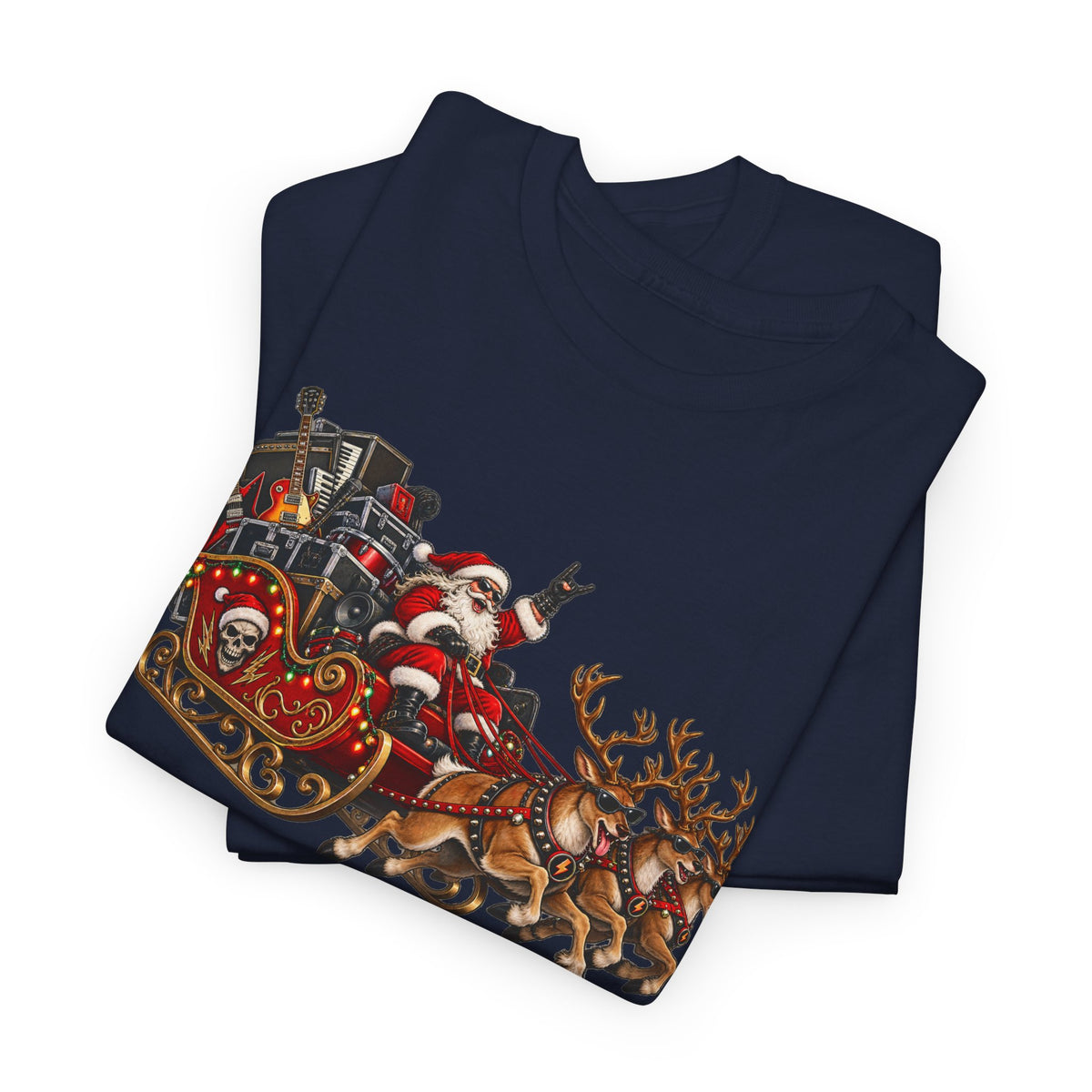 Festive Santa Sleigh Christmas T-Shirt
