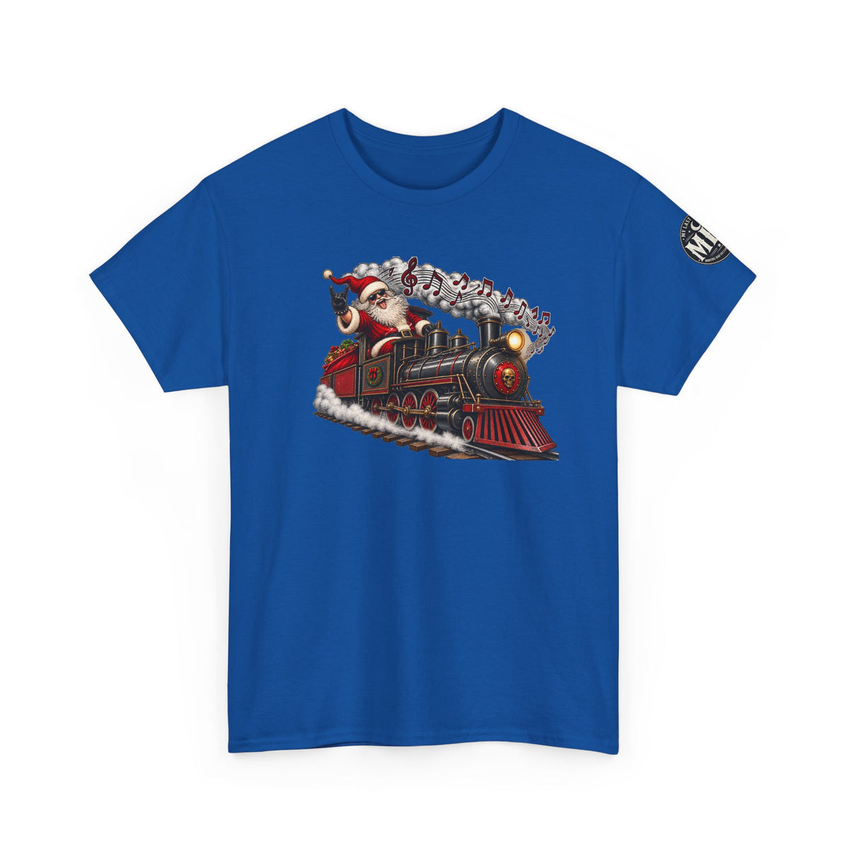 Christmas Train Santa Graphic T-Shirt